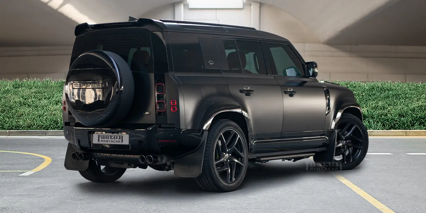 Land Rover Defender - Matt Black Back Side